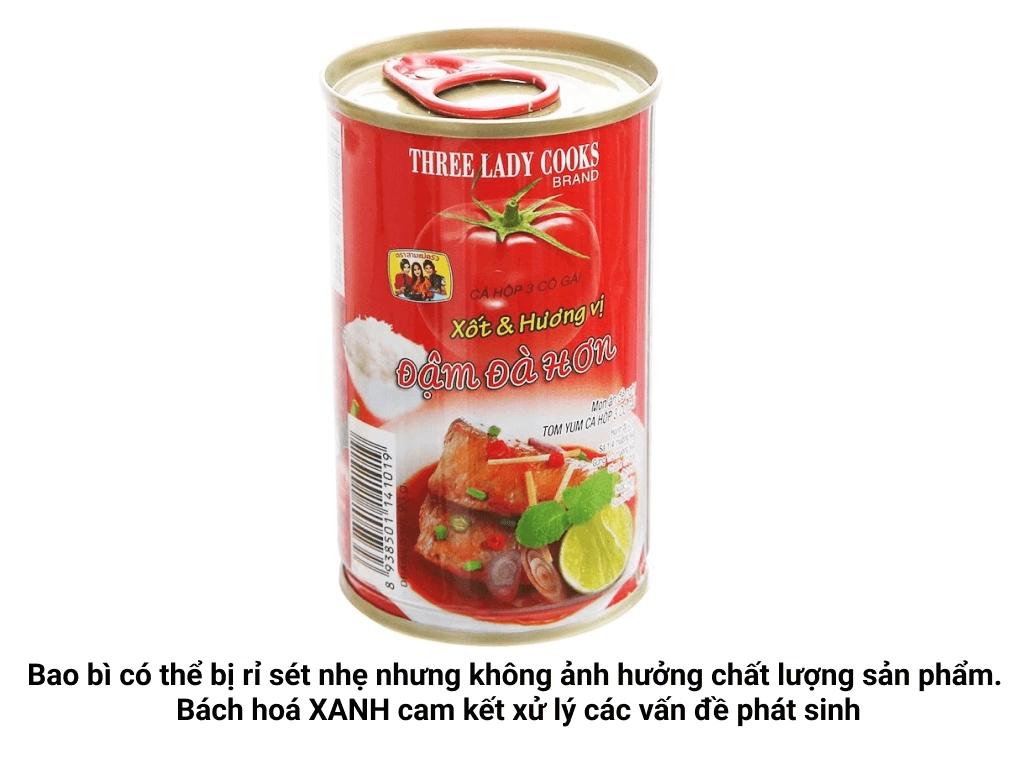 Cá mòi xốt cà chua nắp giật 3 Cô Gái hộp 155g