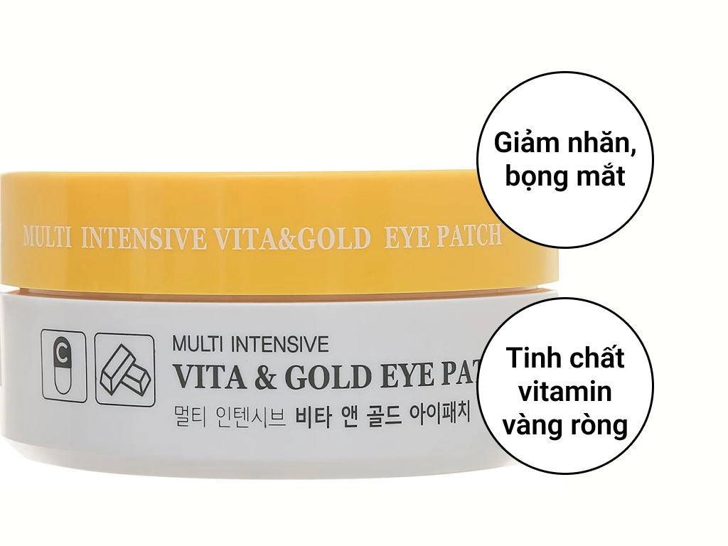 Mặt nạ mắt tinh chất vitamin và vàng ròng Hani Hani 60 miếng