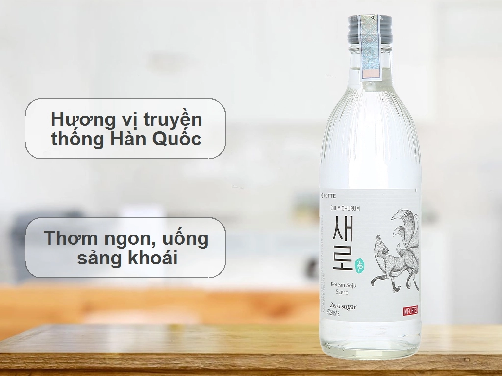 Rượu soju Chumchurum Saero 16% chai 375ml