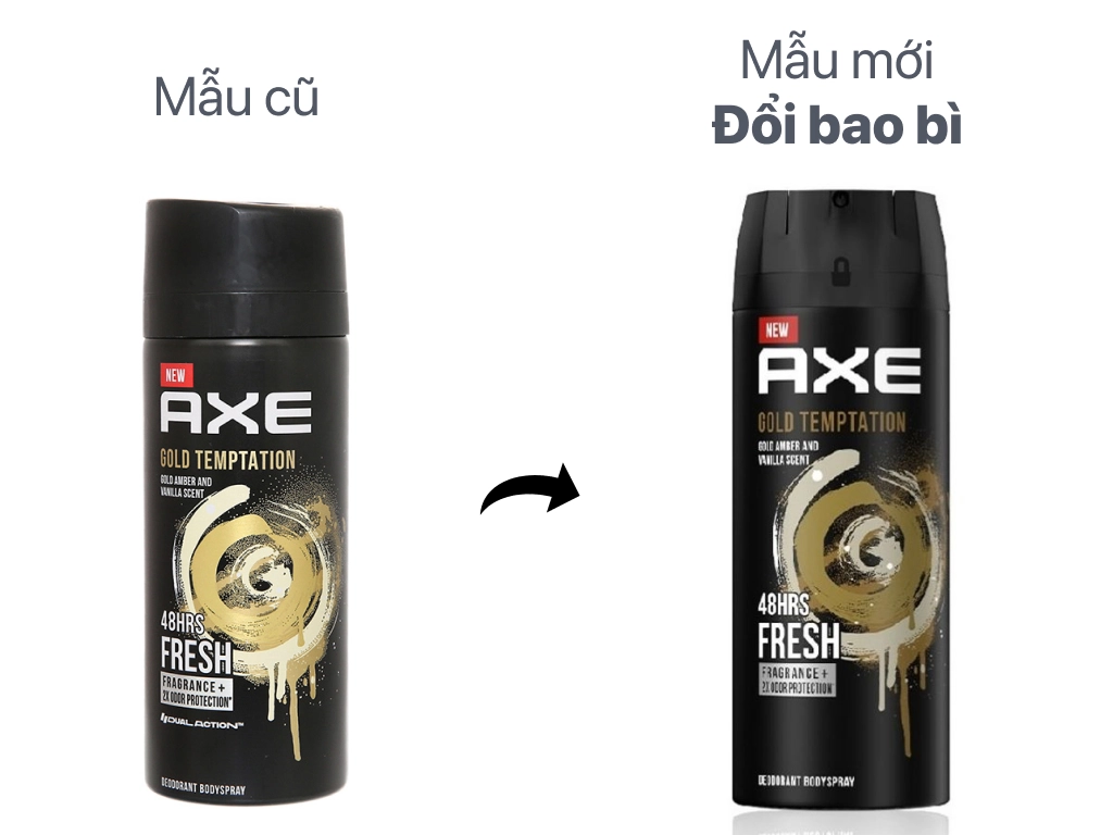 Xịt khử mùi AXE Gold Temptation 135ml